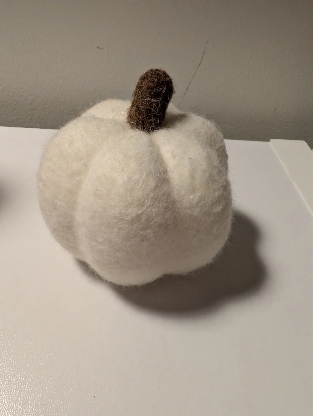 Fall Decor Bundle - Sitting Gnome, Ceramic Acorn & Wool Felt Pumpkin - Picture 5 of 6